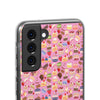 Happy Cake Pink Flexi Clear Cases for Most Phone Types (FWS)