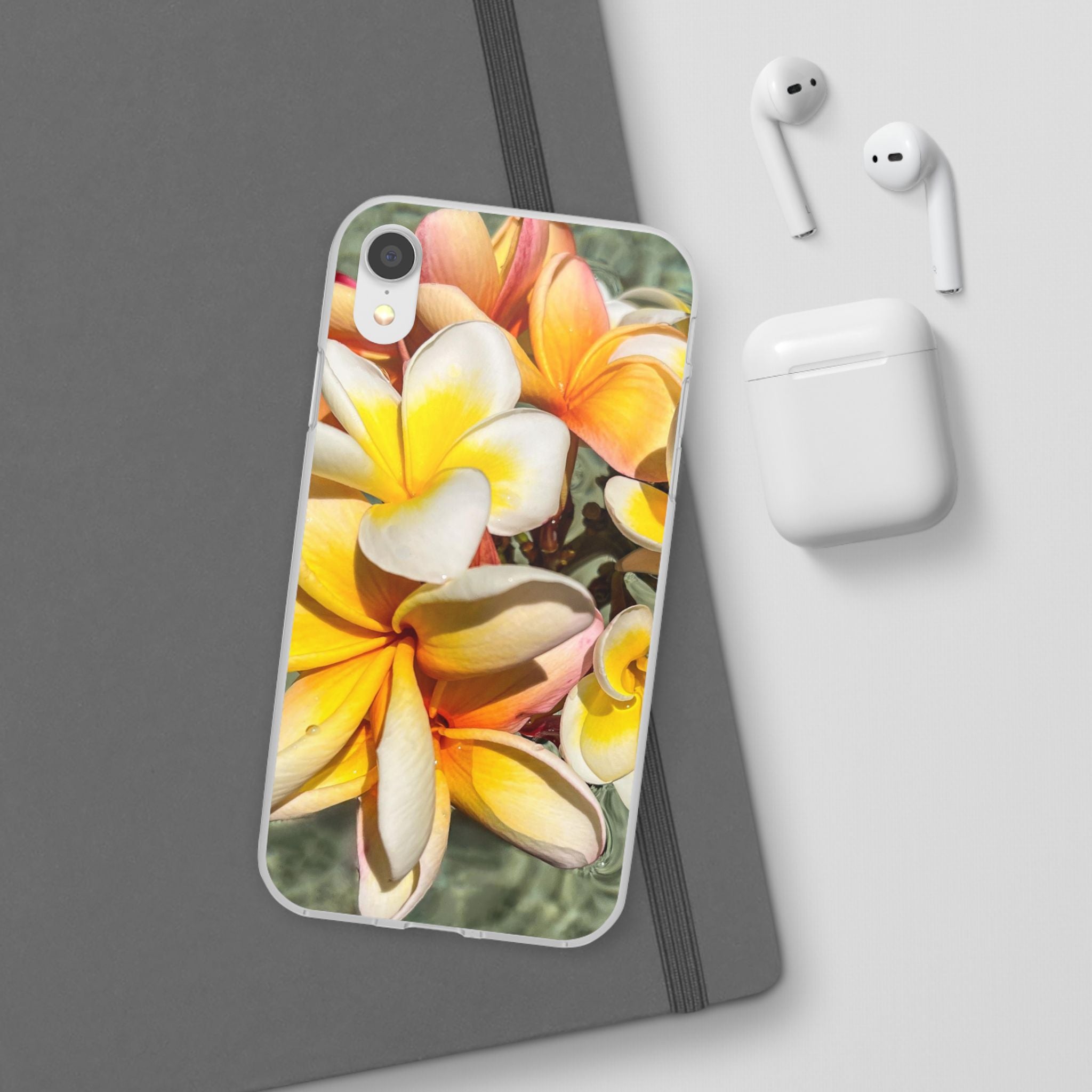 Floating Frangipanis 2 Flexi Clear Cases for Most Phone Types (FWS)