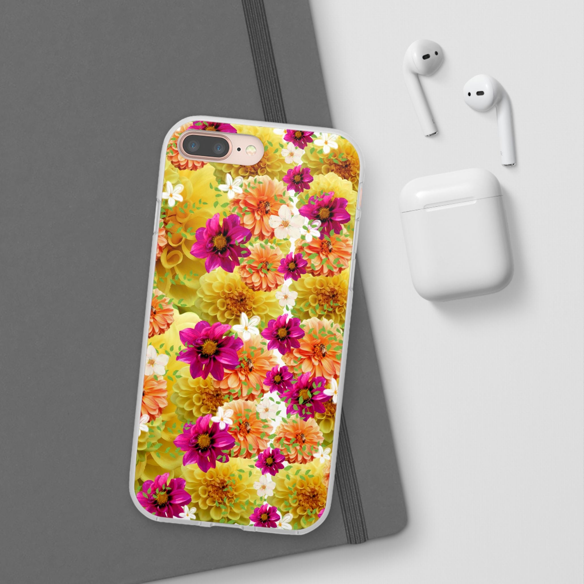 Graphic Dahlias 2 Flexi Cases for Most Phone Types (FWS)