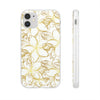 Golden Frangipanis White Flexi Clear Cases for Most Phone Types (FWS)