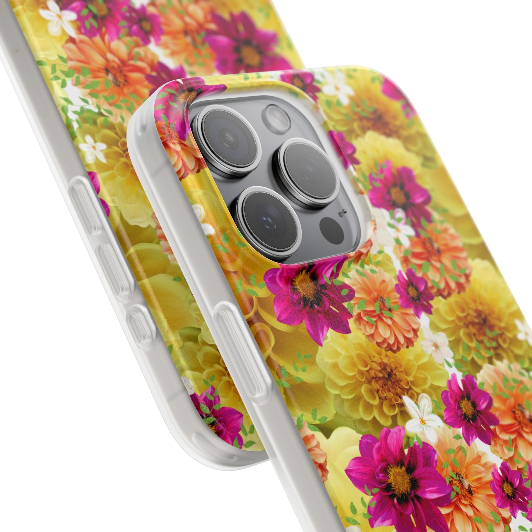 Graphic Dahlias 2 Flexi Cases for Most Phone Types