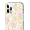 Pastel Frangipanis Yellow Flexi Clear Cases for Most Phone Types (FWS)