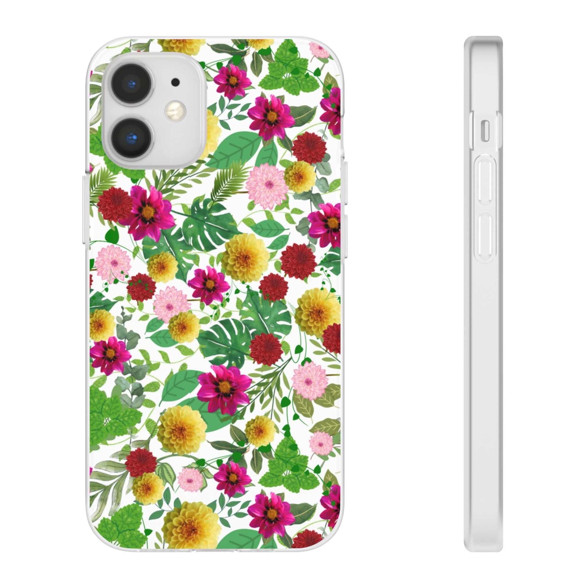 Graphic Dahlias Flexi Cases for Most Phone Types (FWS)