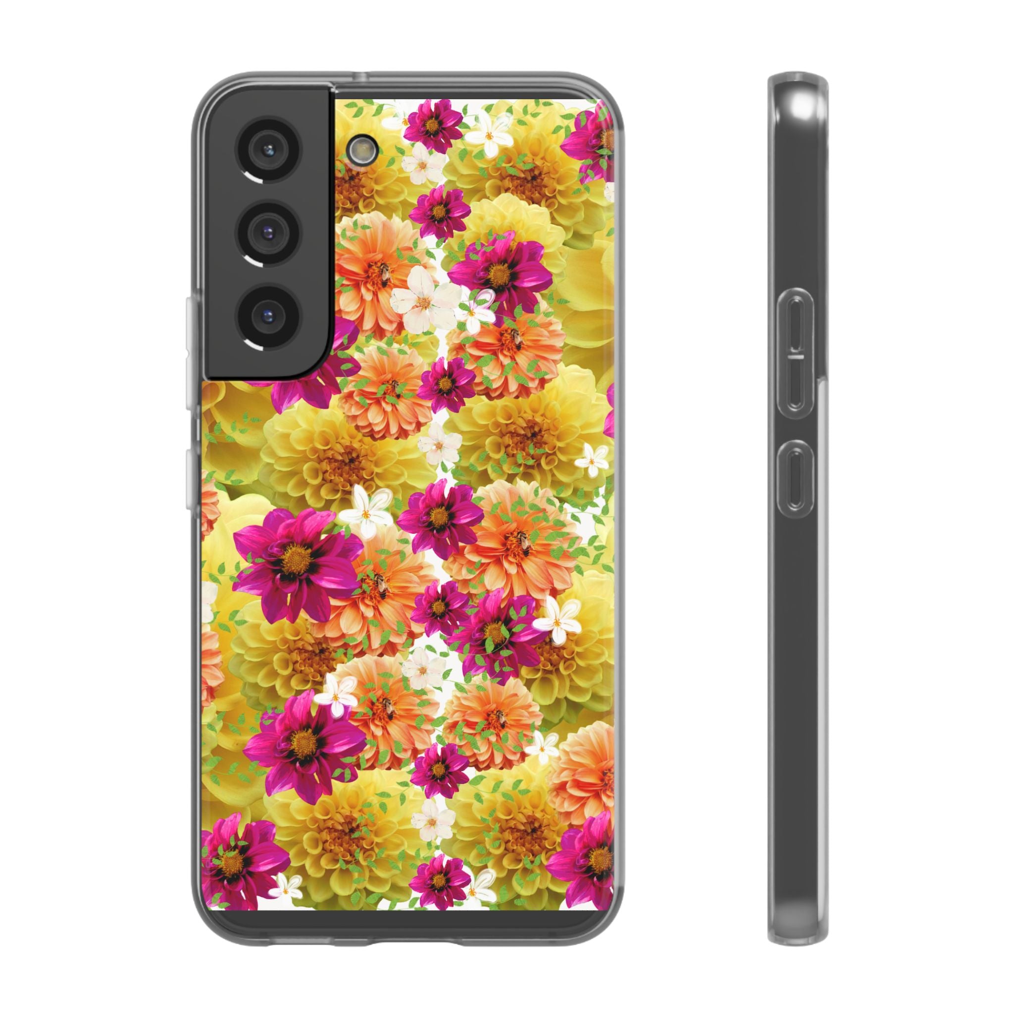 Graphic Dahlias 2 Flexi Cases for Most Phone Types