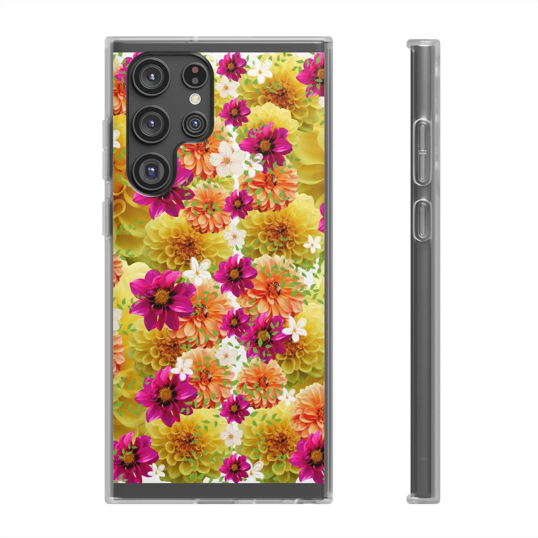 Graphic Dahlias 2 Flexi Cases for Most Phone Types