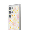 Pastel Frangipanis Yellow Flexi Clear Cases for Most Phone Types (FWS)
