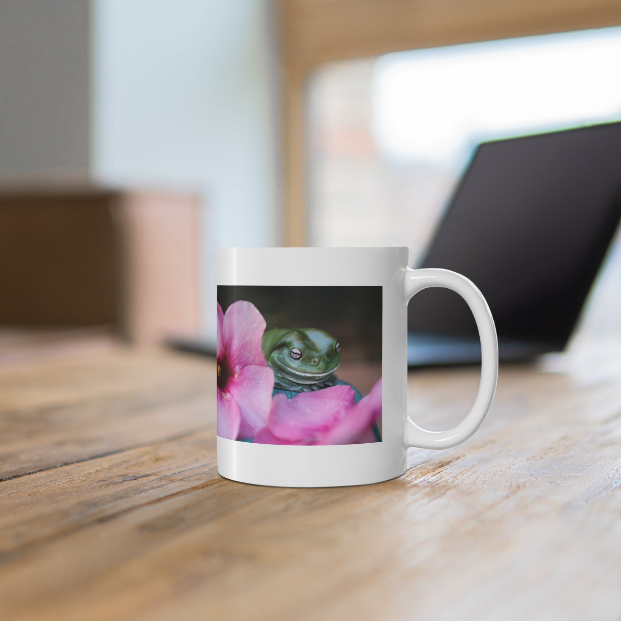 Green Tree Frog Mug 11oz (Microwave & Dishwasher Safe)