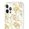 Golden Frangipanis White Flexi Clear Cases for Most Phone Types (FWS)