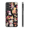 Dogs Love Black Flexi Clear Cases for Most Phone Types (FWS)