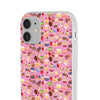Happy Cake Pink Flexi Clear Cases for Most Phone Types (FWS)