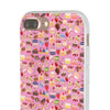 Happy Cake Pink Flexi Clear Cases for Most Phone Types (FWS)