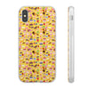 Happy Cake Yellow Flexi Clear Cases for Most Phone Types (FWS)