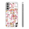 Cats Love White Flexi Clear Cases for Most Phone Types (FWS)