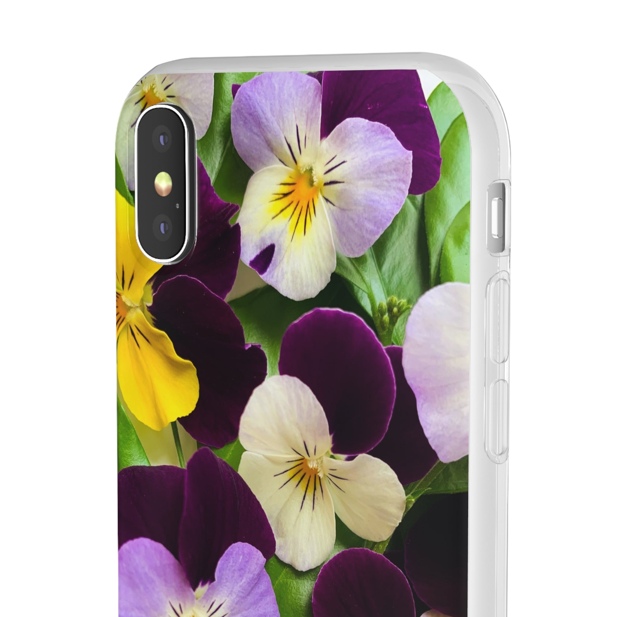 Spring Violas Flexi Clear Cases for Most Phone Types