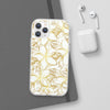 Golden Frangipanis White Flexi Clear Cases for Most Phone Types (FWS)