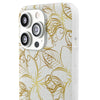 Golden Frangipanis White Flexi Clear Cases for Most Phone Types (FWS)