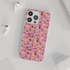 Happy Cake Pink Flexi Clear Cases for Most Phone Types (FWS)