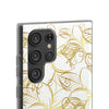 Golden Frangipanis White Flexi Clear Cases for Most Phone Types (FWS)