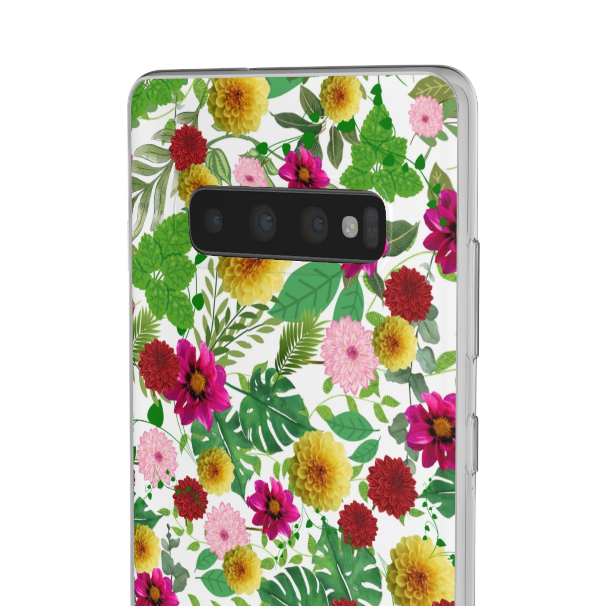 Graphic Dahlias Flexi Cases for Most Phone Types (FWS)