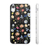 Wildflowers Painted Black Flexi Clear Cases for Most Phone Types (FWS)