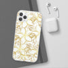 Golden Frangipanis White Flexi Clear Cases for Most Phone Types (FWS)
