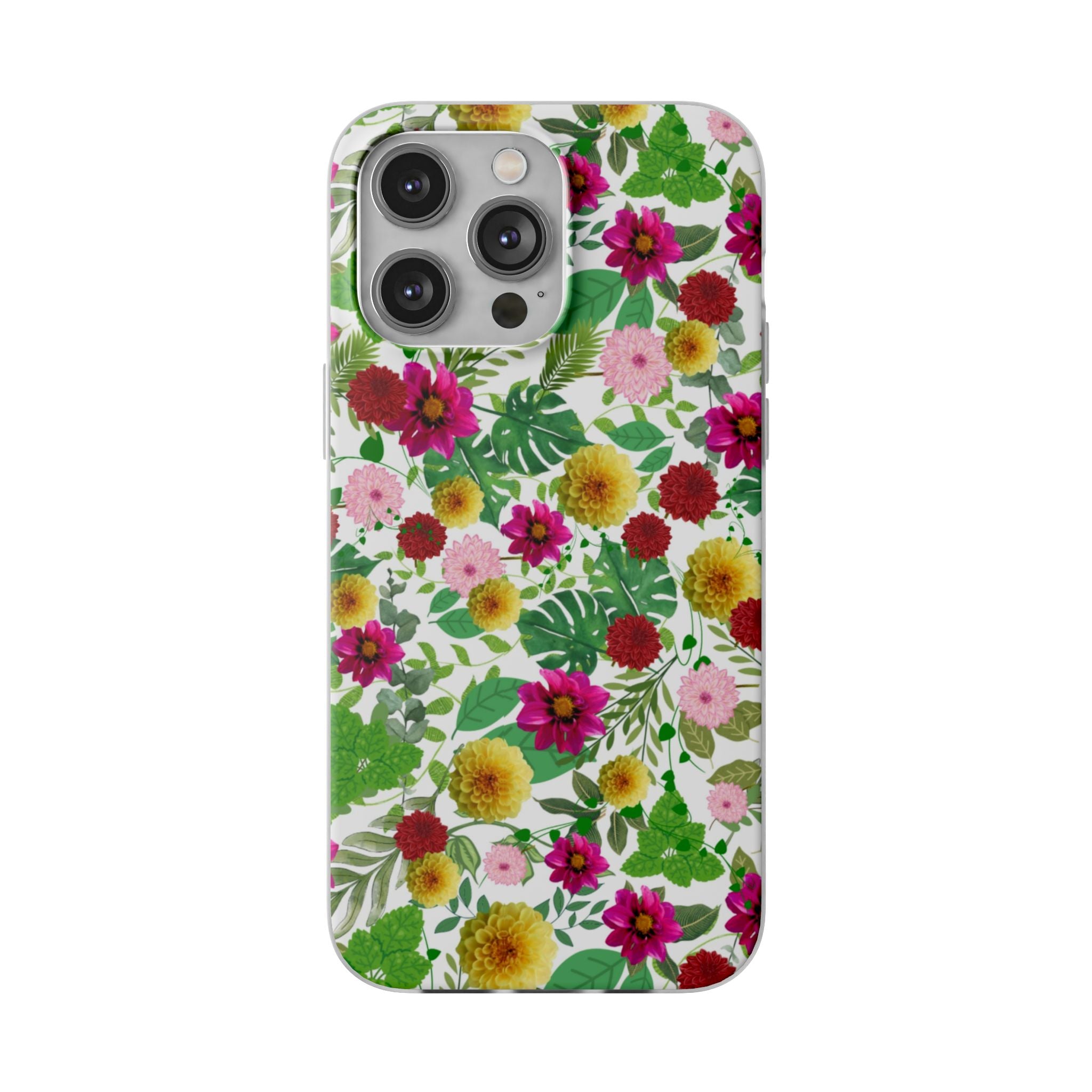 Graphic Dahlias Flexi Cases for Most Phone Types (FWS)