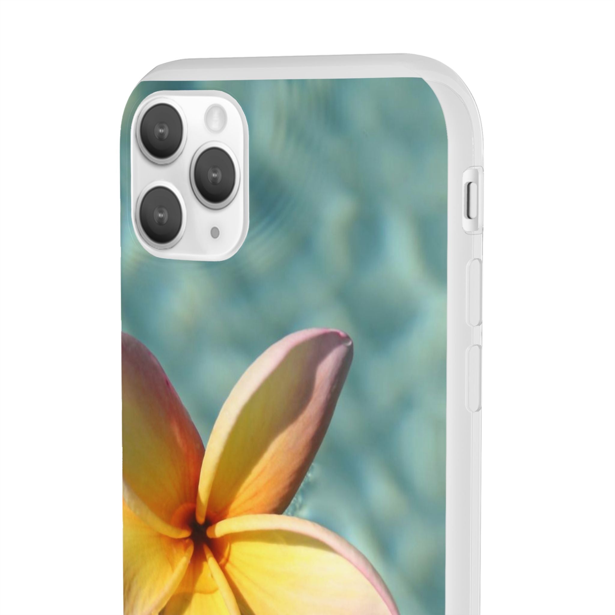 Floating Frangipani Flexi Clear Cases for Most Phone Types (FWS)