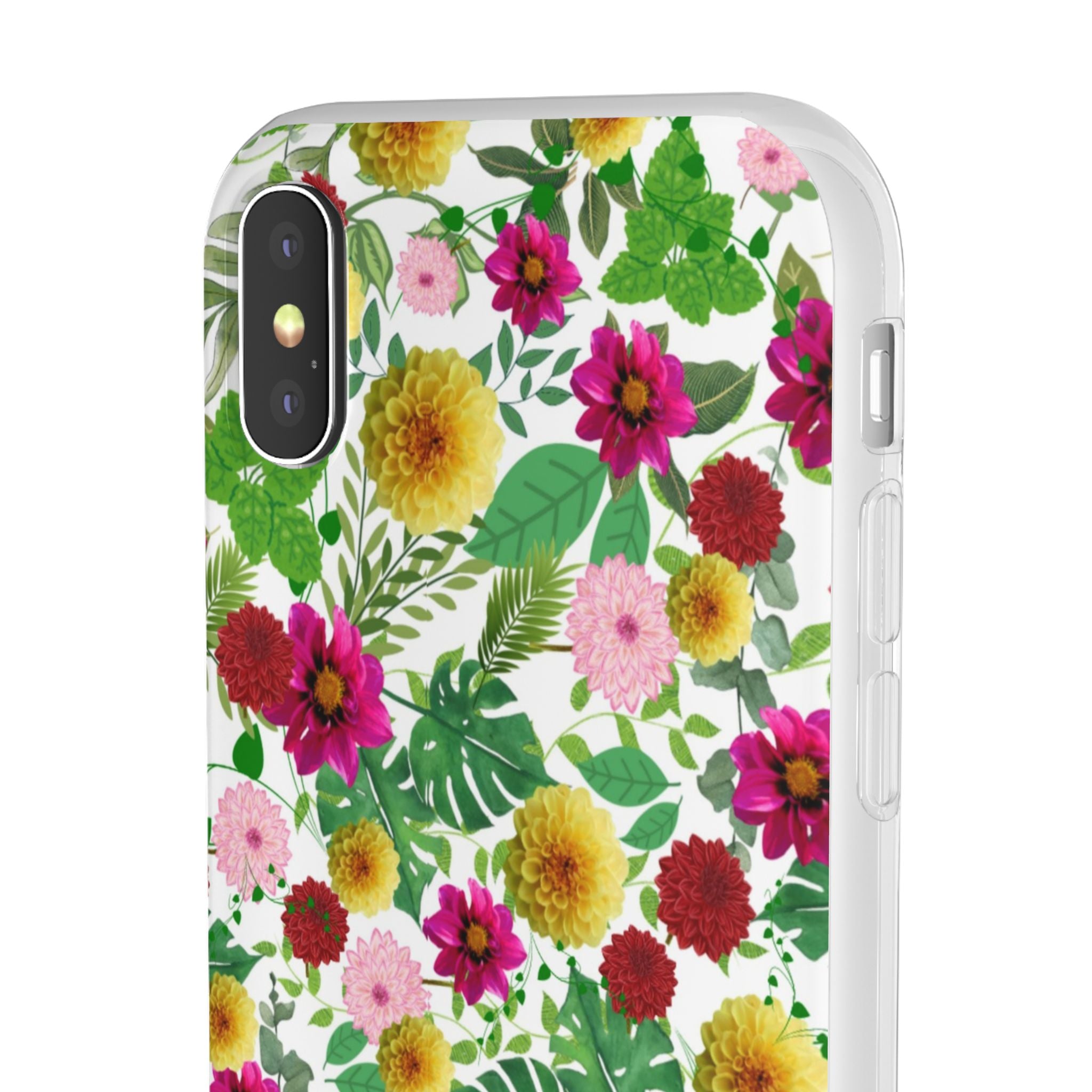 Graphic Dahlias Flexi Cases for Most Phone Types (FWS)