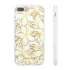 Golden Frangipanis White Flexi Clear Cases for Most Phone Types (FWS)