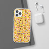 Happy Cake Yellow Flexi Clear Cases for Most Phone Types (FWS)