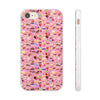 Happy Cake Pink Flexi Clear Cases for Most Phone Types (FWS)