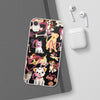 Dogs Love Black Flexi Clear Cases for Most Phone Types (FWS)