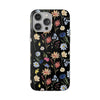 Wildflowers Painted Black Flexi Clear Case for Most Phone Types