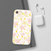 Pastel Frangipanis Yellow Flexi Clear Cases for Most Phone Types (FWS)