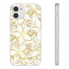 Golden Frangipanis White Flexi Clear Cases for Most Phone Types (FWS)