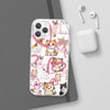 Cats Love White Flexi Clear Cases for Most Phone Types (FWS)