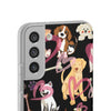 Dogs Love Black Flexi Clear Cases for Most Phone Types (FWS)