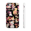 Dogs Love Black Flexi Clear Cases for Most Phone Types (FWS)