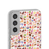 Happy Cake White Flexi Clear Cases for Most Phone Types (FWS)