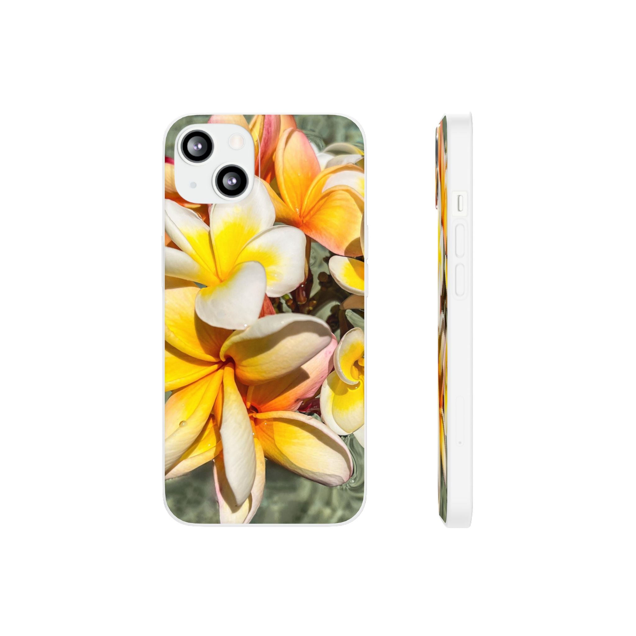 Floating Frangipanis 2 Flexi Clear Cases for Most Phone Types (FWS)