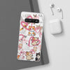 Cats Love White Flexi Clear Cases for Most Phone Types (FWS)