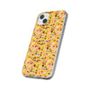 Happy Cake Yellow Flexi Clear Cases for Most Phone Types (FWS)