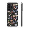 Wildflowers Painted Black Flexi Clear Case for Most Phone Types