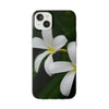 White Frangipanis Flexi Clear Cases for Most Phone Types (FWS)