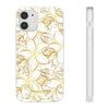 Golden Frangipanis White Flexi Clear Cases for Most Phone Types (FWS)