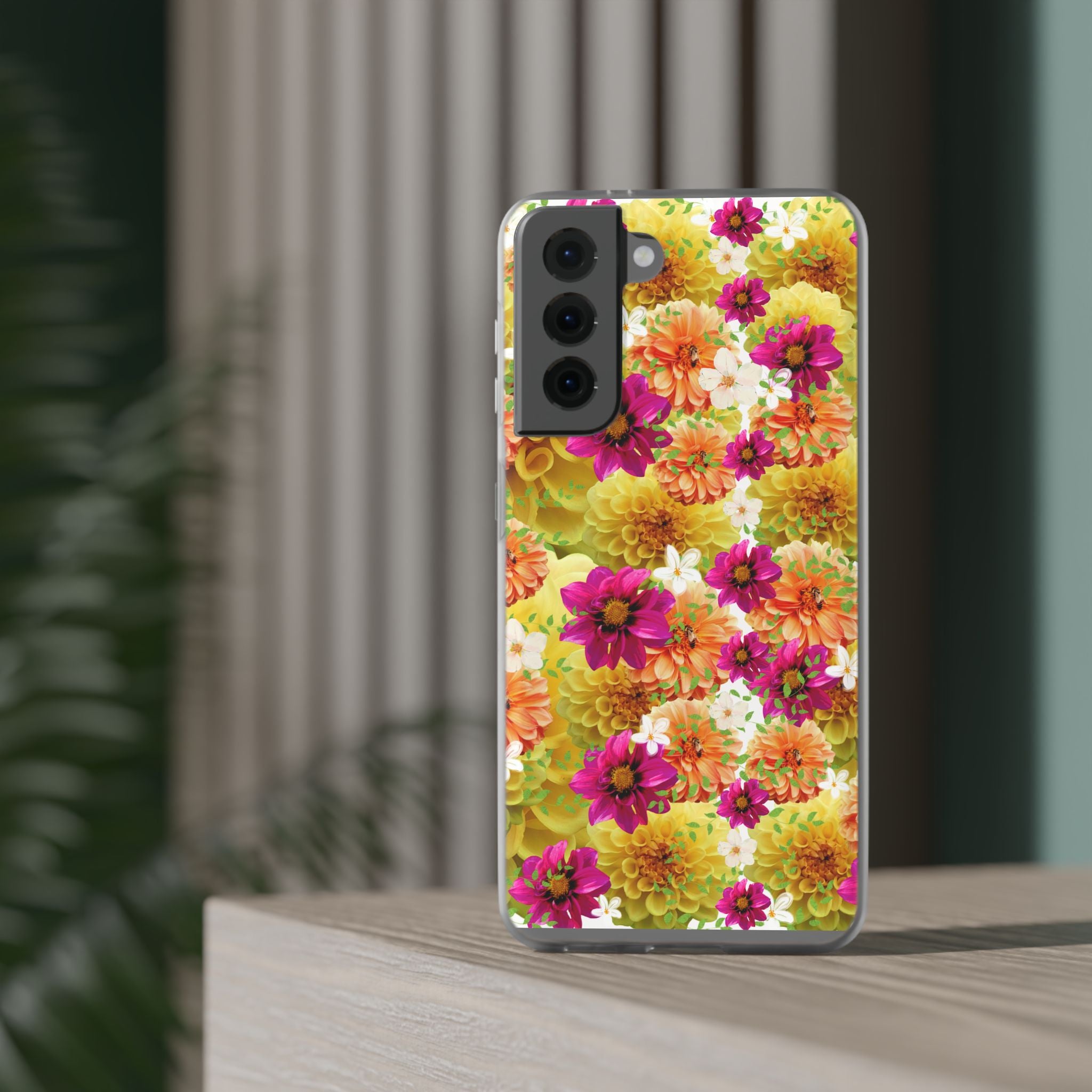 Graphic Dahlias 2 Flexi Cases for Most Phone Types (FWS)