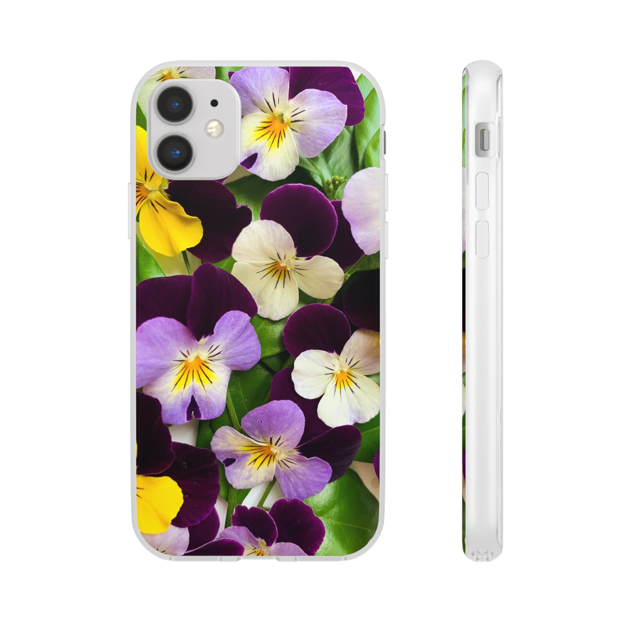 Spring Violas Flexi Clear Cases for Most Phone Types