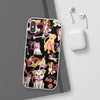 Dogs Love Black Flexi Clear Cases for Most Phone Types (FWS)