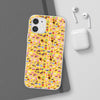 Happy Cake Yellow Flexi Clear Cases for Most Phone Types (FWS)