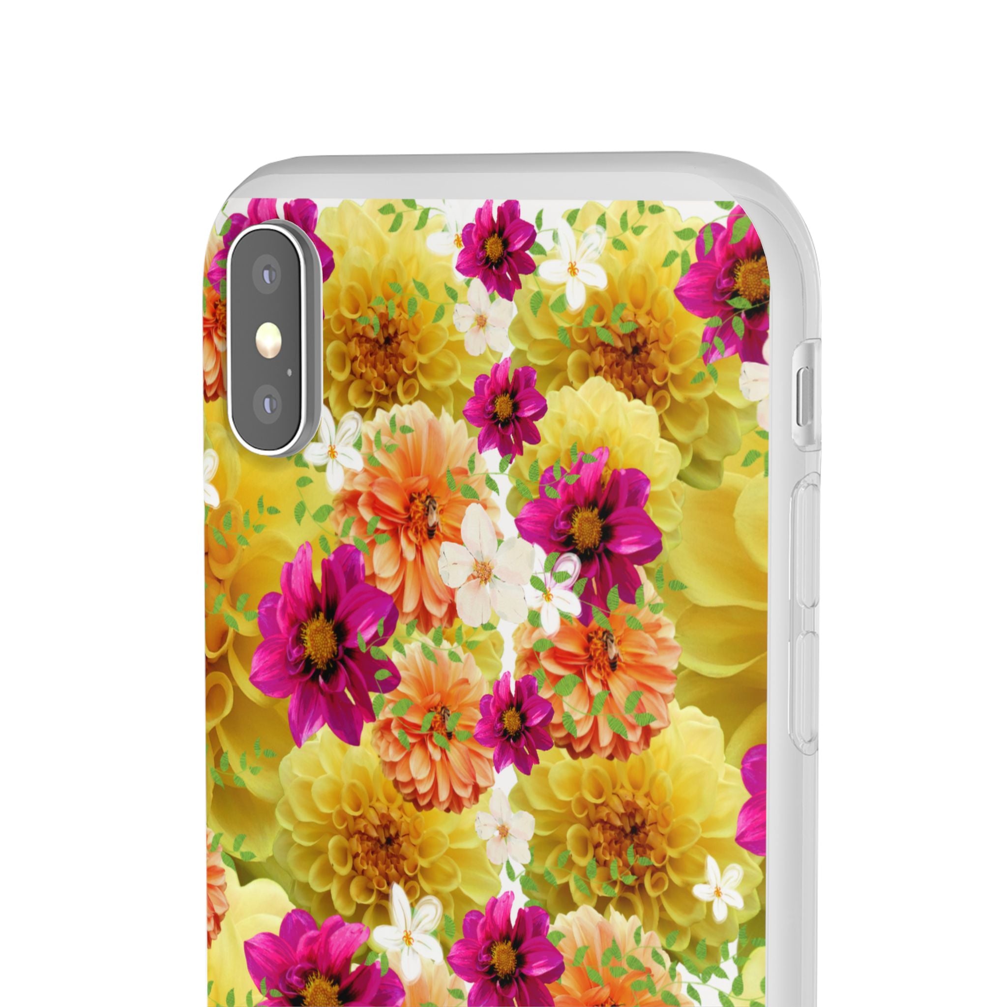 Graphic Dahlias 2 Flexi Cases for Most Phone Types